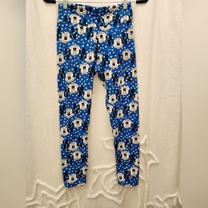LuLaRoe Blue & White Minnie Mouse Leggings in One Size